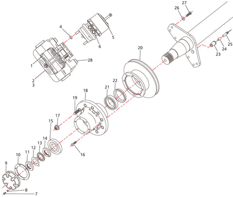 York 2980 Pan 19 Disc Brake Axle