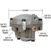 RE-6 Trailer Relay Emergency Valve
