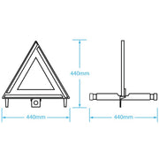 Emergency Warning Safety Triangle Kit - Boxed Set of 3