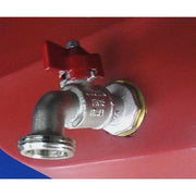 Dynaplas Water Tank, Black Plastic With Stainless Steel Tap - 60 Litre