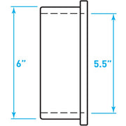 Air Intake Rubber Insert Sleeve Reducer - 5.5