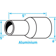Truck Exhaust Expanded Adaptor, Aluminized Steel - 5