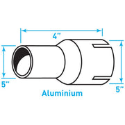 Truck Exhaust Coupler Single 16g, Aluminized Steel - 5