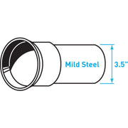 Truck Exhaust 20º Expanded Lipped Flange, Mild Steel - 3.5