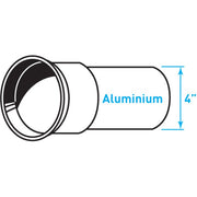 Truck Exhaust 20º Expanded Lipped Flange, Aluminized Steel - 4