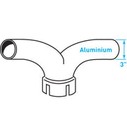 Truck Exhaust Y Junction, Aluminized Steel - 3