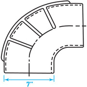 Air Intake 90º Rubber Elbow - 7
