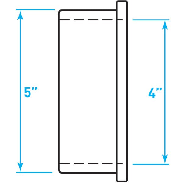 Air Intake Rubber Insert Sleeve Reducer - 5" / 4"