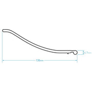 Black PVC Palmet Seal - 15m Roll