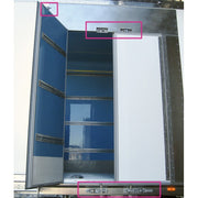 Concealed Door Lock Kit - Galvanised