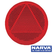 Round Retro Reflector Self Adhesive 65mm - Red
