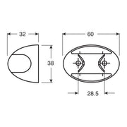 Hella DuraLed Side Marker - Red / Amber