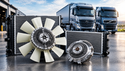 Viscous fan hub for Actros and Volvo truck cooling systems
