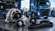 Volvo FH D13 alternator, belt tensioner, idler pulley and serpentine belt parts