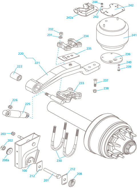 HANZ / SAF EURO 2 - OVERSLUNG AIR SUSPENSION