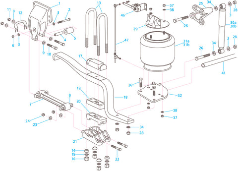 HENDRICKSON HA SERIES - OVERSLUNG AIR SUSPENSION