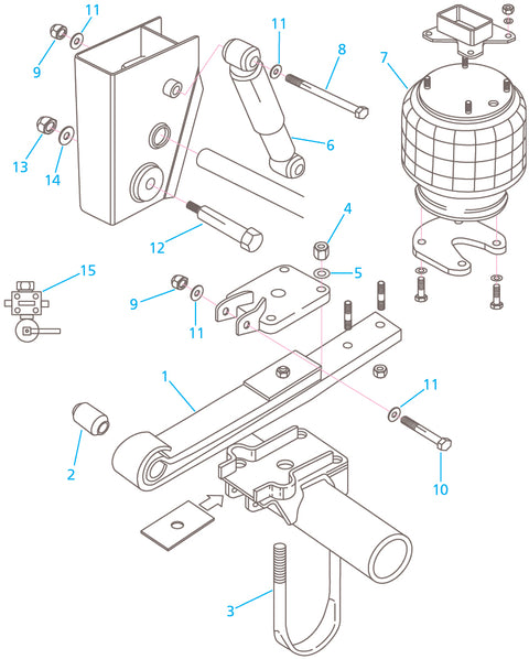 HOLLAND H042 SERIES - OVERSLUNG AIR SUSPENSION