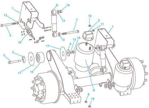 MERITOR RIDESTAR FS - OVERSLUNG AIR SUSPENSION