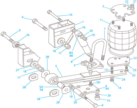 STEFAIR EURO 3 - UNDERSLUNG 11T SUSPENSION