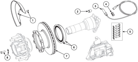 Hendrickson / Wabco Maxx22T Htd-415 - 22.5