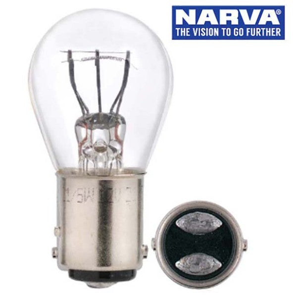 Narva 17380 - 12V 21/5W BAY15D Incandescent Globes (Box of 10)