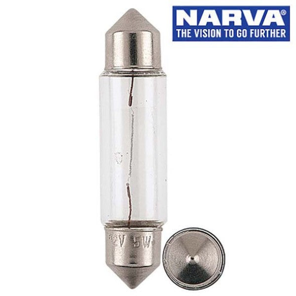 Narva 47260 - 24V 5W SV8-5.8 Festoon Globes (Box of 10)