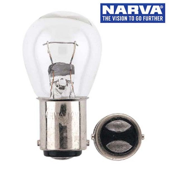 Narva 47333 - 24V 32CP (25W) BA15d Incandescent Globes (Box of 10)