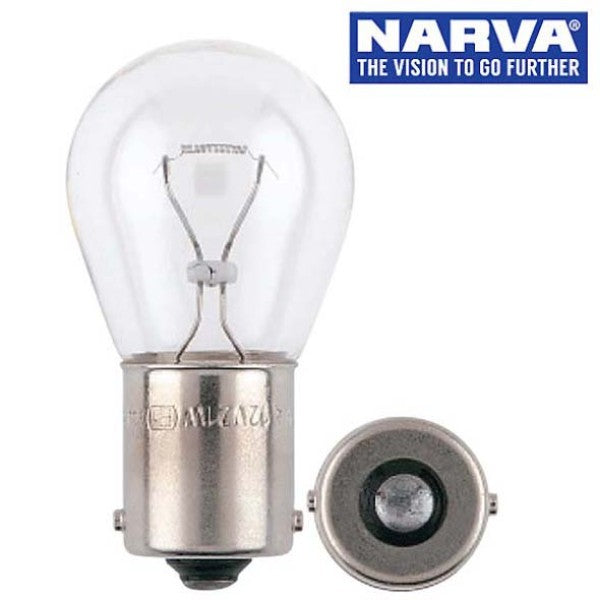 Narva 47339 - 24V 32CP (25W) BA15S Incandescent Globes (Box of 10)