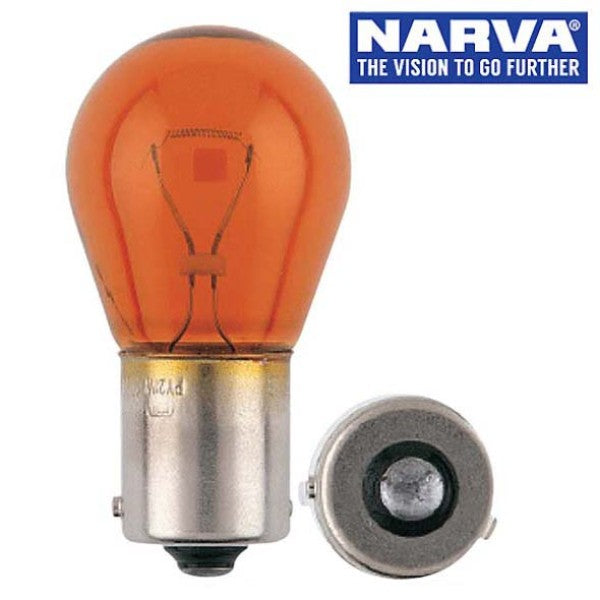 Narva 47384 - 12V 21W BAU15S PY21W Incandescent Globes (Box of 10)