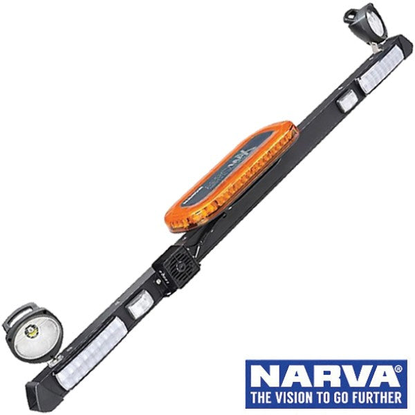 Narva Utility Bar with LED Light Box & ‘Mini Senator’ LED Work Lamps with Handles - 1.2m