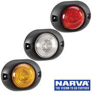 Narva Model 31 LED Marker Lamps with Black Deflector Base & 0.5m Cable