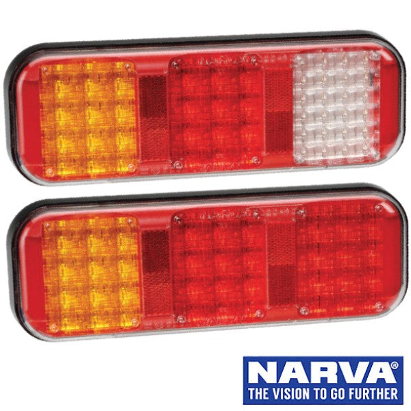 Narva Model 42 LED Rear Direction Lamps with In-Built Reflectors & Cable