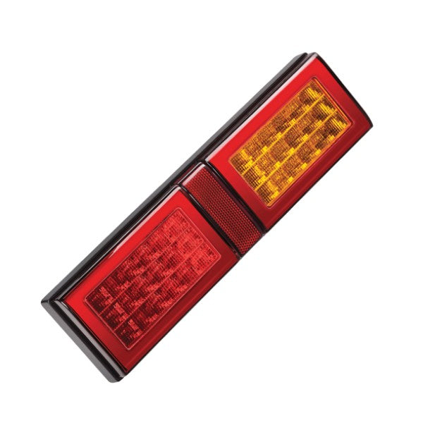 Narva Model 49 LED Rear Direction Lamps with In-built Retro Reflector - Coloured Lens