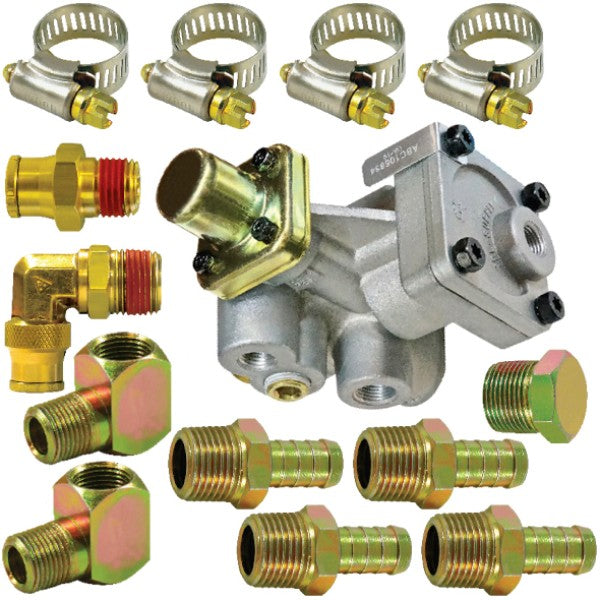 SR3 Spring Brake Valve & Fitting Kit - (A)