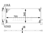 Volvo FH D13C V2 AC Condensor (AC532000S)