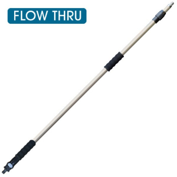 Heavy Duty Telescopic Wash Pole, Flow Through - 3.2m