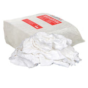 10kg Bag of Rags - Pure White Sheet