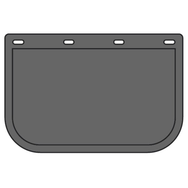 Mudflap - 18" Wide x 12" High - Plain Black