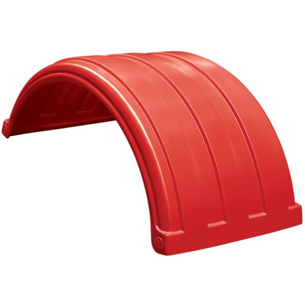 Dynaplas Low Profile Plastic Mudguard - 630mm Wide - Red