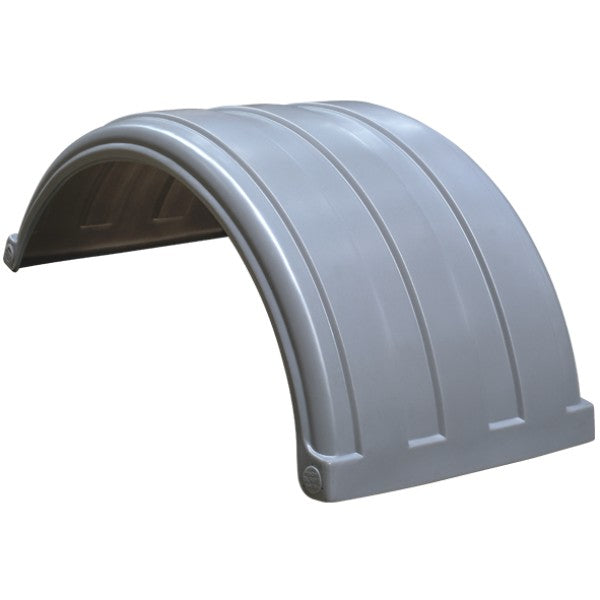 Dynaplas Low Profile Plastic Mudguard - 630mm Wide - Silver