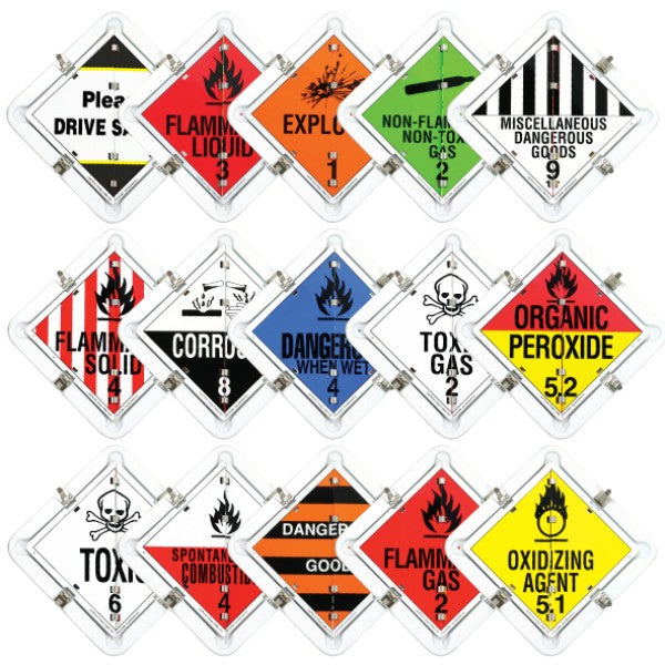 Hazchem - Dangerous Goods Flip Sign