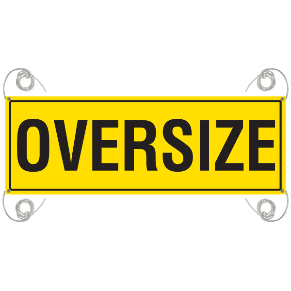 OVERSIZE 1200 x 450mm Reflective Banner - Vinyl Canvas