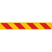 ZEBRA Right Hand Rear 800 x 100mm Class 1 Reflective Sign - Aluminium Plate