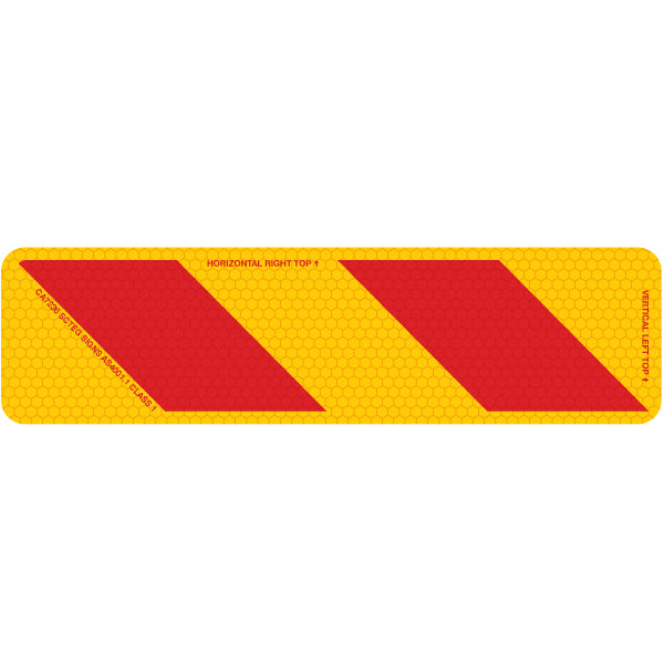 ZEBRA Right Hand Rear 400 x 100mm Class 1 Reflective Sign - Long Life