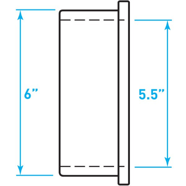 Air Intake Rubber Insert Sleeve Reducer - 5.5" / 6"