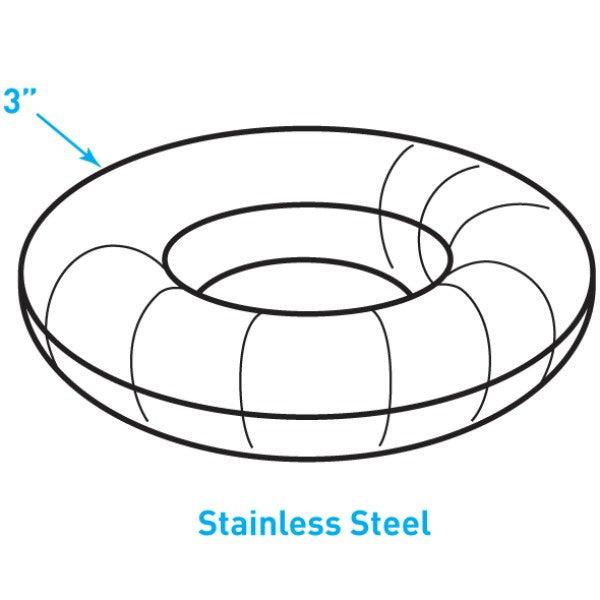 Exhaust Donut , Stainless Steel - 3"