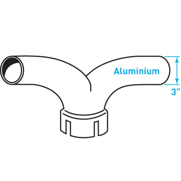 Truck Exhaust Y Junction, Aluminized Steel - 3" Diameter