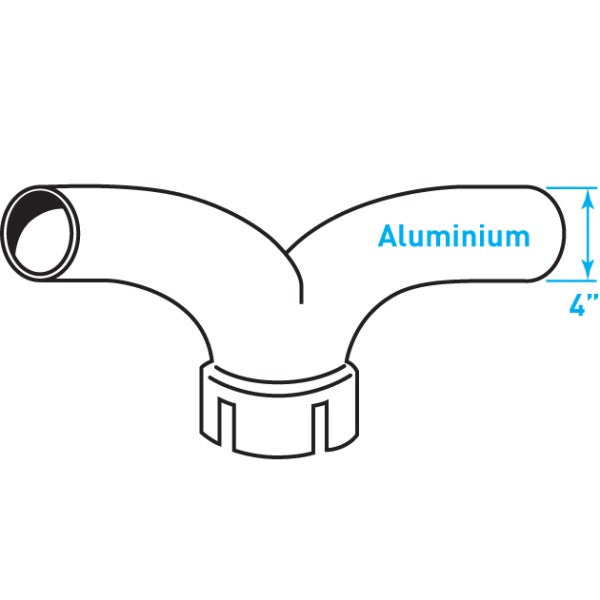 Truck Exhaust Y Junction, Aluminized Steel - 4" Diameter