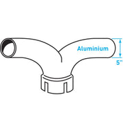 Truck Exhaust Y Junction, Aluminized Steel - 5