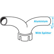 Truck Exhaust Y Junction (With Splitter), Aluminized Steel - 5